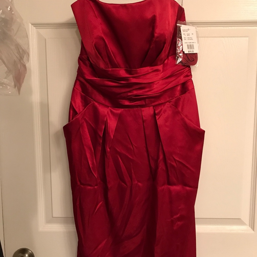 Red bridesmaid dress